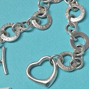 Tiffany & Co. Silver Heart Link Bracelet